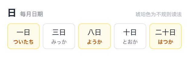 年月日、星期、时刻读法与变音界面截图